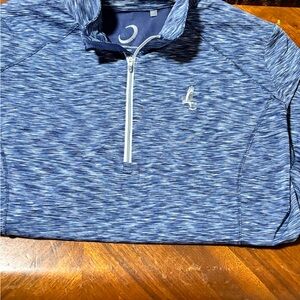 Zero Restriction 1/4 Zip Pullover  Long Sleeves Shirt Blue Size XL